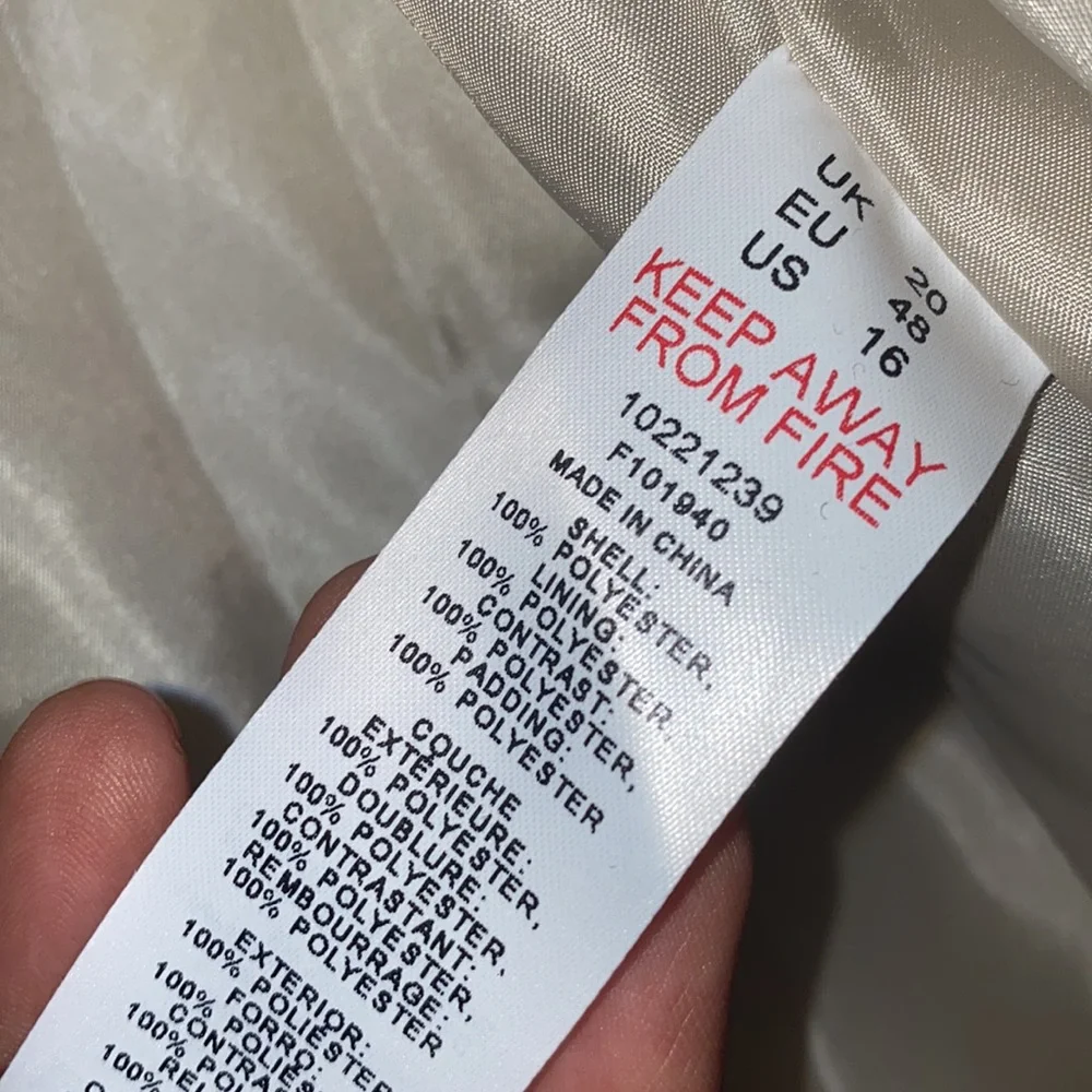 ASOS DESIGN Curve sherpa paneled puffer jacket - Picture 7 of 9